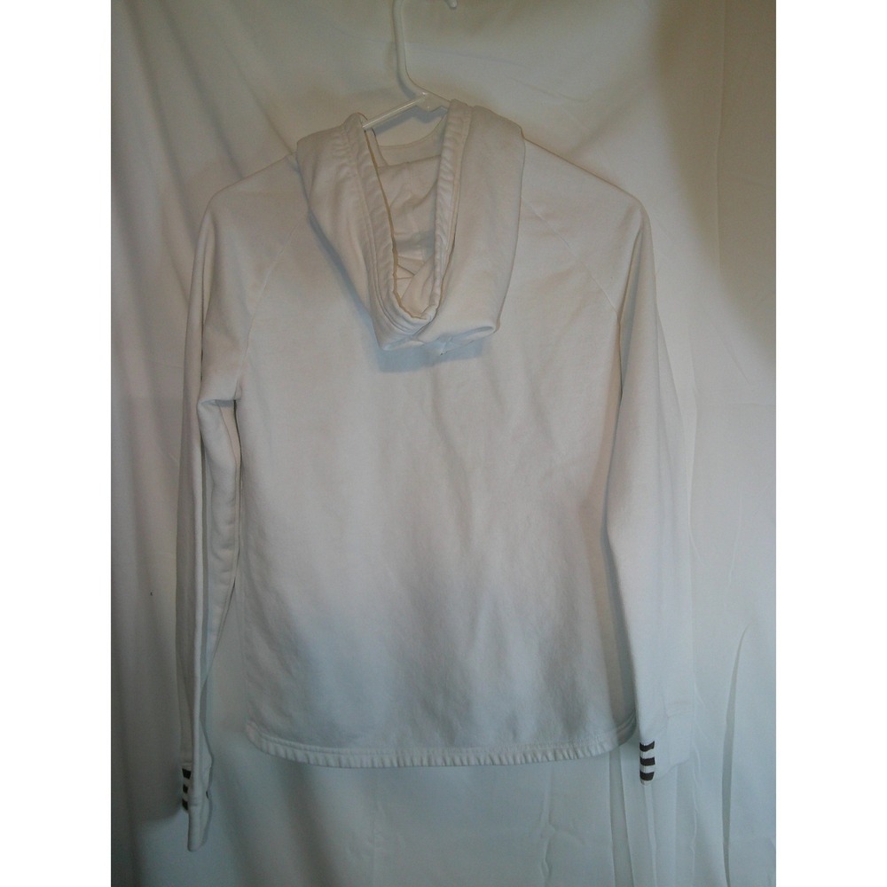 Adidas‎ Hoodie Pullover Sweatshirt Athleisure Activewear White Women's S - Picture 2 of 3